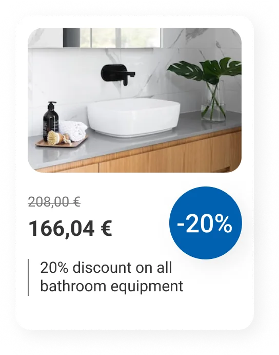 −20 % sur une famille de produits